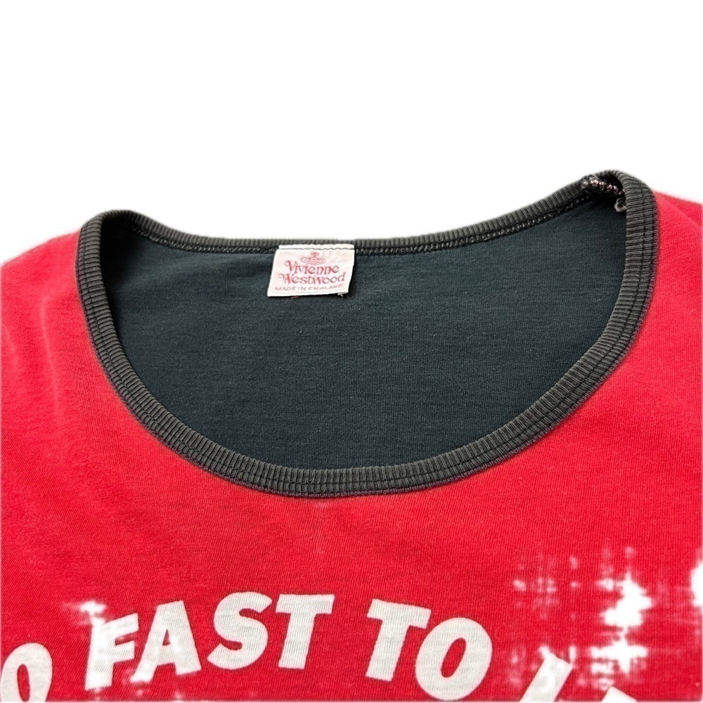 SOLD ARCHIVE - Runway Vivienne Westwood Tee Too Fast to Live Too Young to Die - Picture 3 of 15